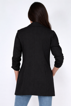 JCT 031 - Open Front Shirred Sleeve Blazer