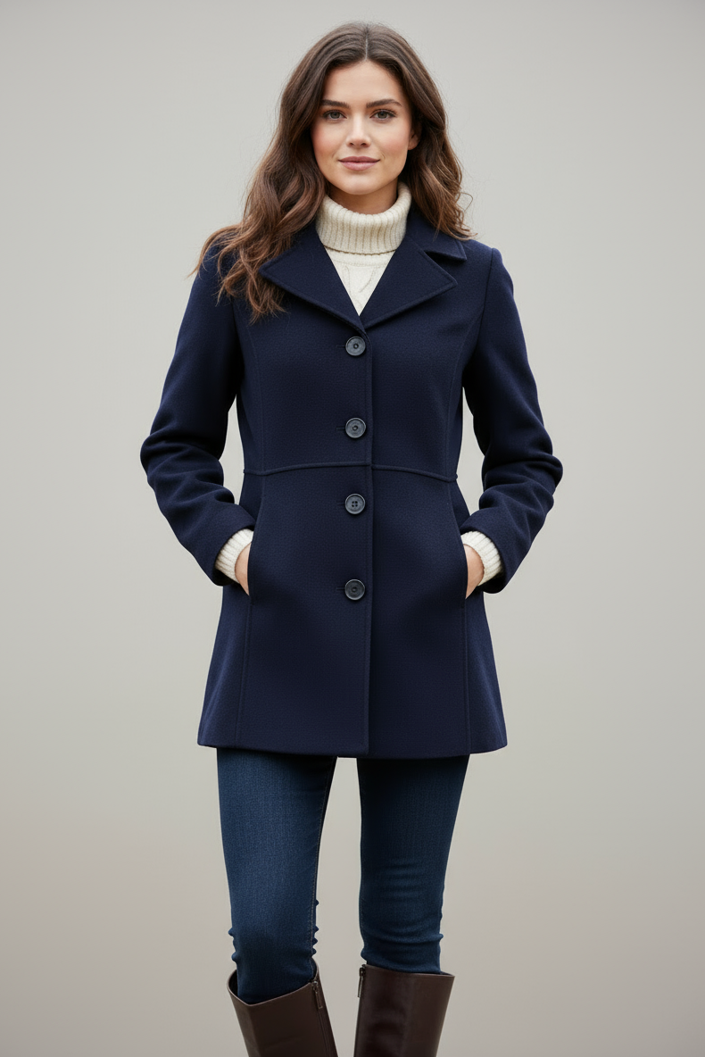 JCT 021 - Singe Breasted Peacoat