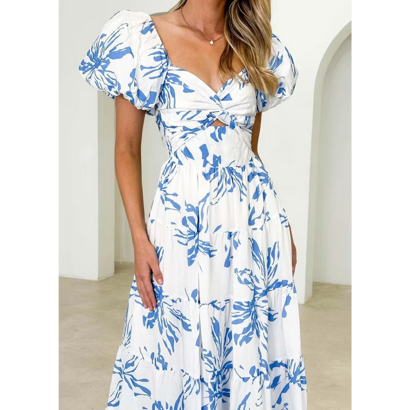 PS 005 - Puff Sleeve Maxi Dress