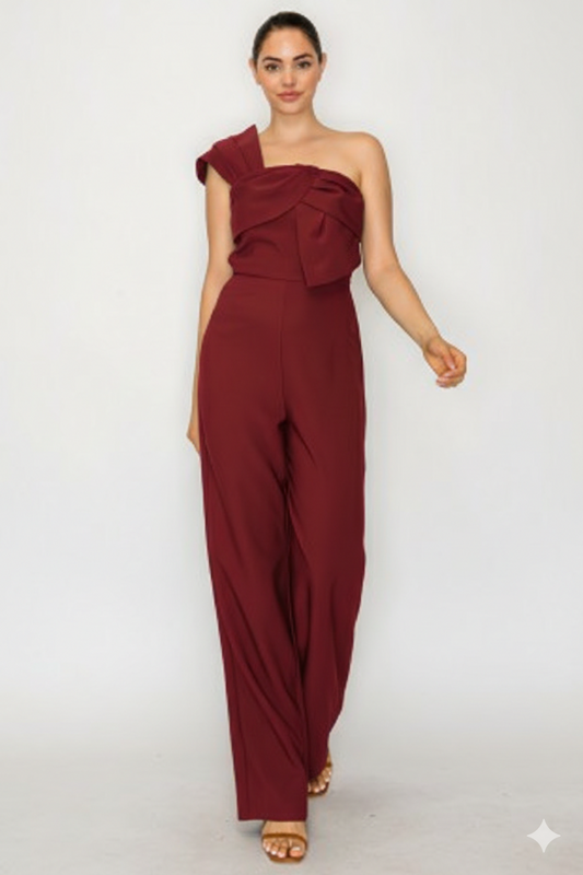 JS 129 - Bow Wrap Jumpsuit