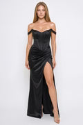 GOWN 427 - Two Way Off Shoulder Corset Dress