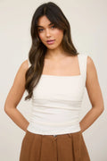 CT 2810 - Square Neck Ruched Top