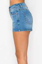 SHT 195 - Clean Hem Denim Shorts