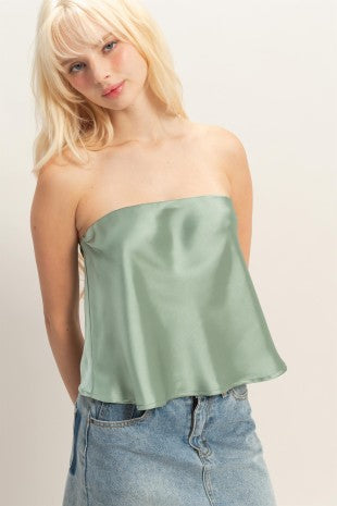DT 1935 - Satin Strapless Tube Top