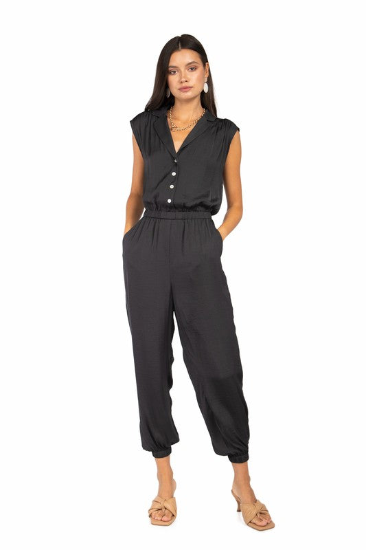 JS 127 - Drop Shoulder Jumpsuit