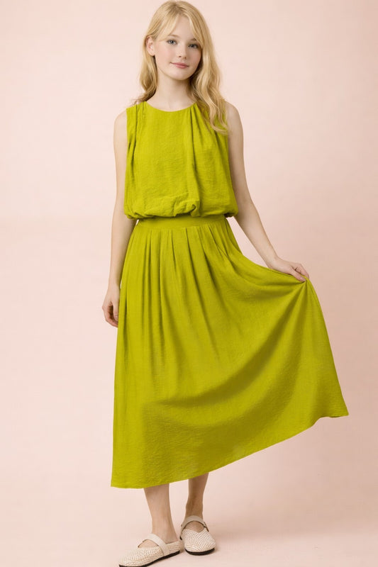 SET 072 - Pleated Bubble Blouse
