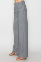 P 763 - Wide Leg High Waist Tailored