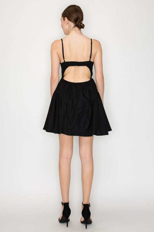 CD 3651 - Cutout Fit & Flare Dress