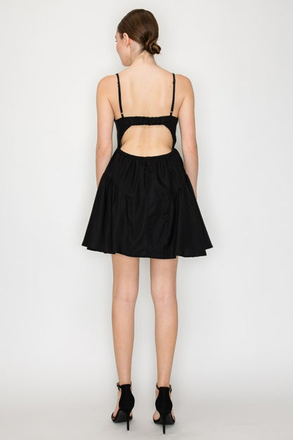 CD 3651 - Cutout Fit & Flare Dress