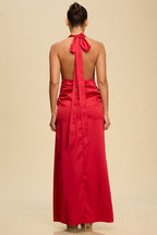 GOWN 428 - Draped Maxi Dress