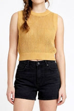 CT 2852 - Sleeveless Knit Crop Top