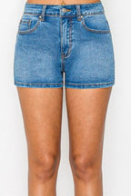 SHT 195 - Clean Hem Denim Shorts