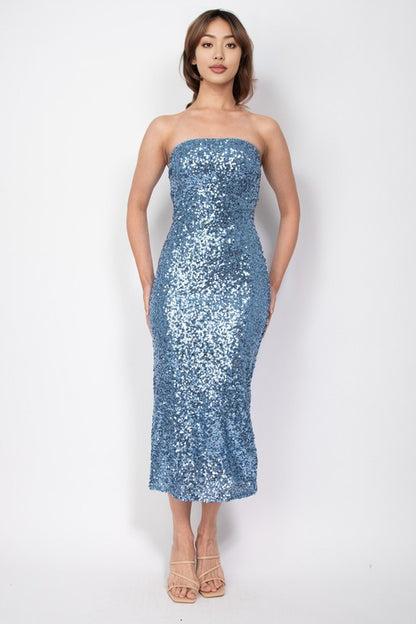 DD 1332 - Sequin Bodycon Tube Dress