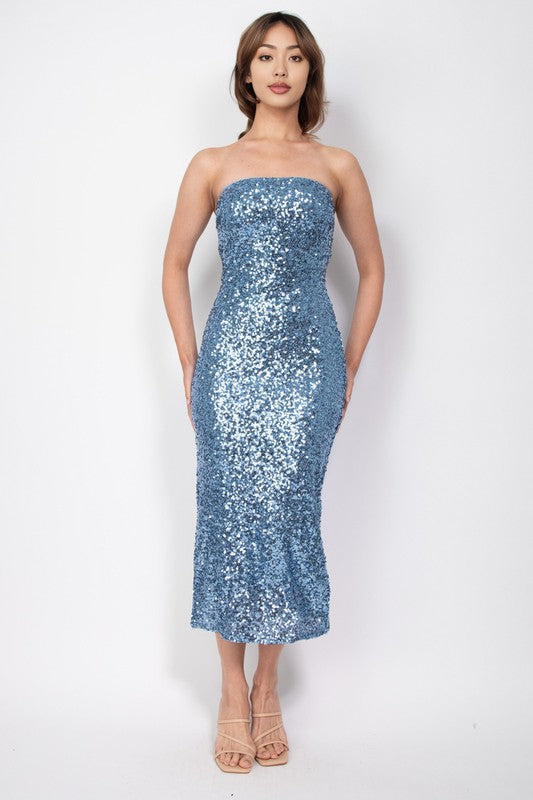 DD 1332 - Sequin Bodycon Tube Dress