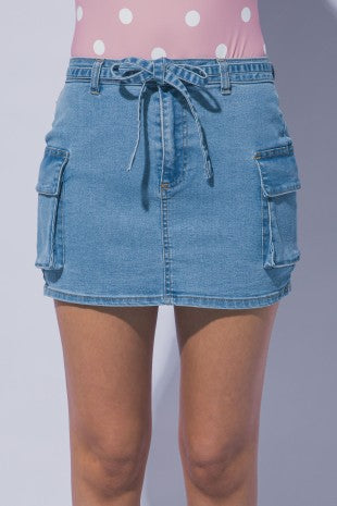 SKT 1069 - Cargo Mini Skirt