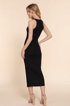 CD 3683 - Halter Neck Slit Detail Dress