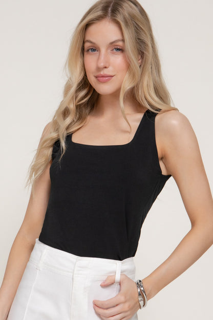CT 2783 - Square Neck Double Layer Top