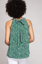 CT 2749 - Coffee Bean Print Top