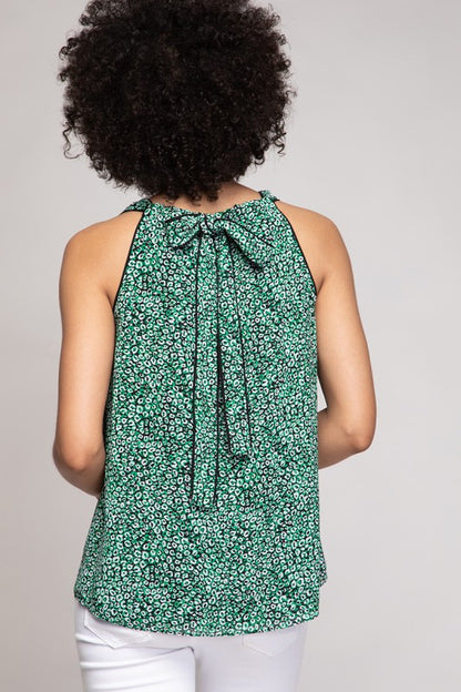 CT 2749 - Coffee Bean Print Top