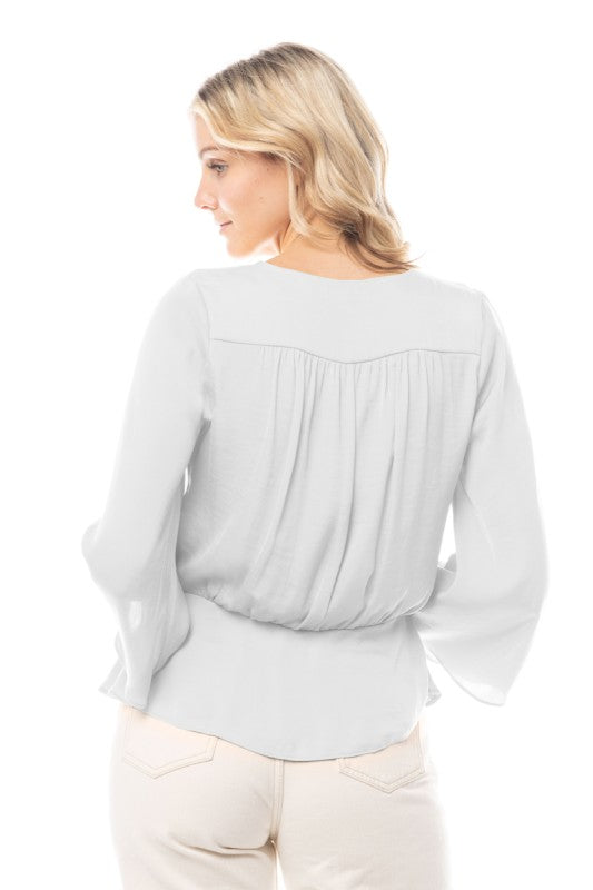 CT 2747 - Sleeve Neck Peplum