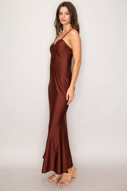 LD 645 - Bustier Mermaid Maxi Dress