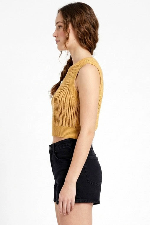 CT 2852 - Sleeveless Knit Crop Top
