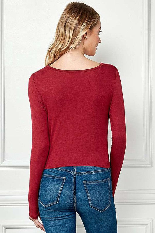 CT 2779 - Long Sleeve Twist Top