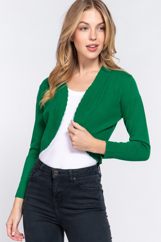 SWT 011 - Scallop Finish Bolero Sweater